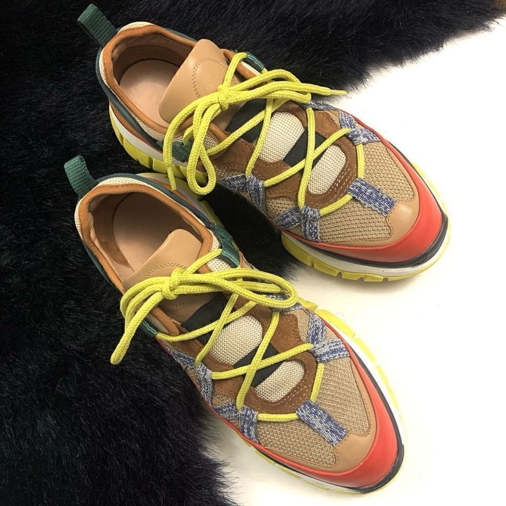 CHLOE Blake Low Top Sneakers (Sz 41) - Picture 2 of 15